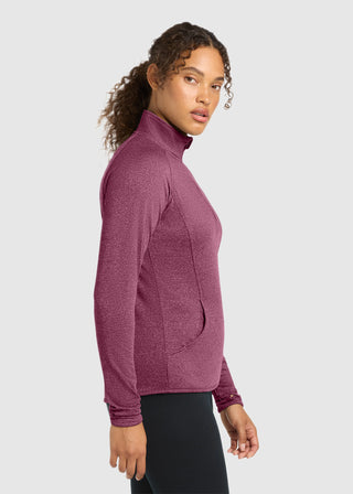 Sport-Tek  Ladies Sport Wick  Stretch Half Zip Pullover