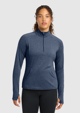Sport-Tek  Ladies Sport Wick  Stretch Half Zip Pullover