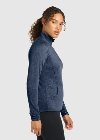 Sport-Tek  Ladies Sport Wick  Stretch Half Zip Pullover