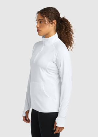 Sport-Tek  Ladies Sport Wick  Stretch Half Zip Pullover
