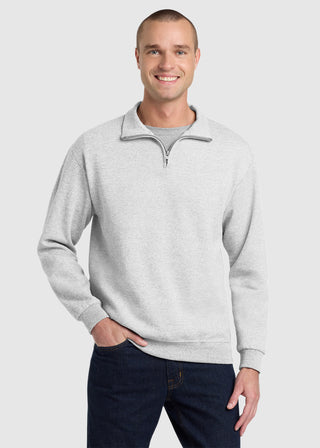 JERZEES NuBlend Men Quarter Zip Cadet Collar Sweatshirt