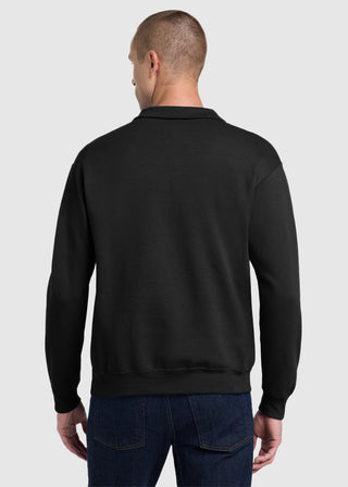 JERZEES NuBlend Men Quarter Zip Cadet Collar Sweatshirt