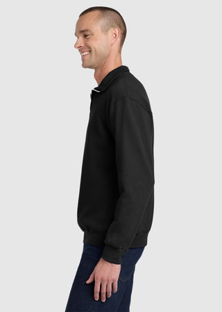 JERZEES NuBlend Men Quarter Zip Cadet Collar Sweatshirt