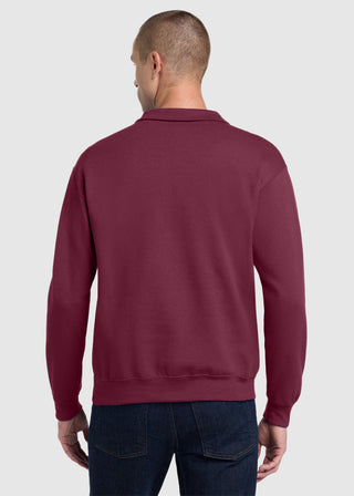 JERZEES NuBlend Men Quarter Zip Cadet Collar Sweatshirt