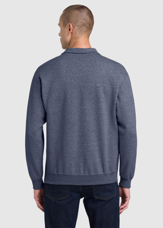 JERZEES NuBlend Men Quarter Zip Cadet Collar Sweatshirt