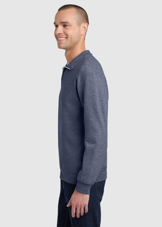 JERZEES NuBlend Men Quarter Zip Cadet Collar Sweatshirt