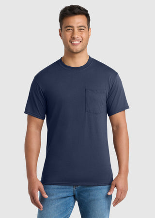 Port & Company Men's Core Blend Pocket Tee