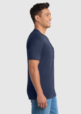 Port & Company Men's Core Blend Pocket Tee