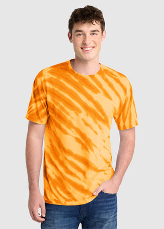Port & Company Unisex Essential Tiger Stripe Tie Dye Tee