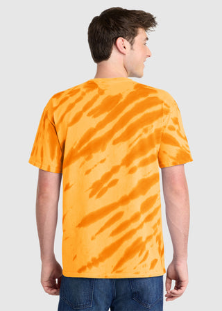 Port & Company Unisex Essential Tiger Stripe Tie Dye Tee