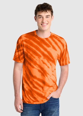 Port & Company Unisex Essential Tiger Stripe Tie Dye Tee