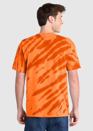 Port & Company Unisex Essential Tiger Stripe Tie Dye Tee