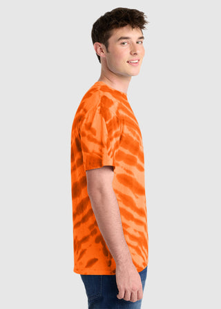 Port & Company Unisex Essential Tiger Stripe Tie Dye Tee
