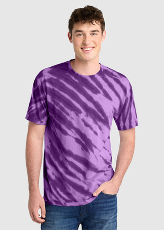 Port & Company Unisex Essential Tiger Stripe Tie Dye Tee