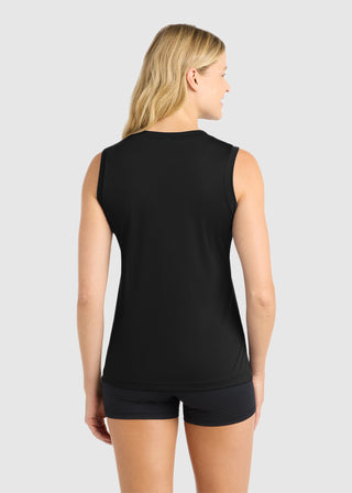 SportTek Ladies Sleeveless PosiCharge Competitor V Neck Tee