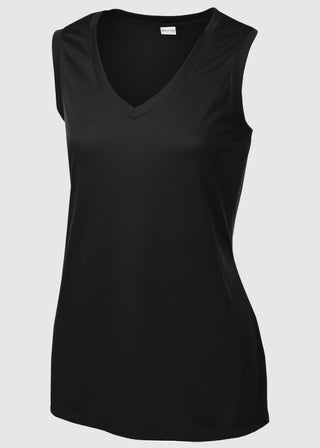 SportTek Ladies Sleeveless PosiCharge Competitor V Neck Tee