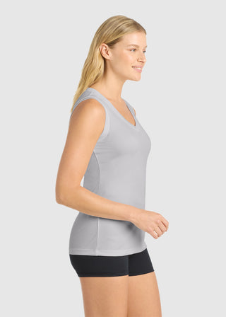 SportTek Ladies Sleeveless PosiCharge Competitor V Neck Tee