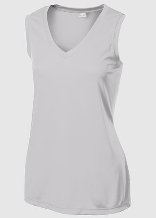 SportTek Ladies Sleeveless PosiCharge Competitor V Neck Tee
