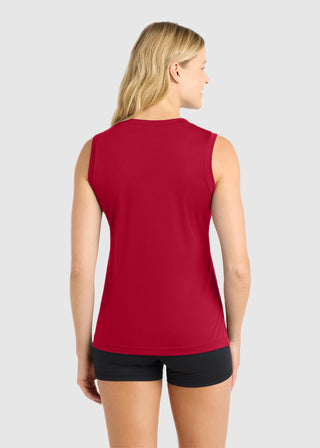 SportTek Ladies Sleeveless PosiCharge Competitor V Neck Tee