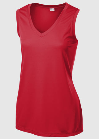 SportTek Ladies Sleeveless PosiCharge Competitor V Neck Tee