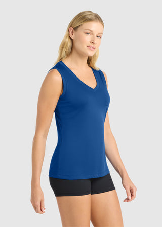 SportTek Ladies Sleeveless PosiCharge Competitor V Neck Tee