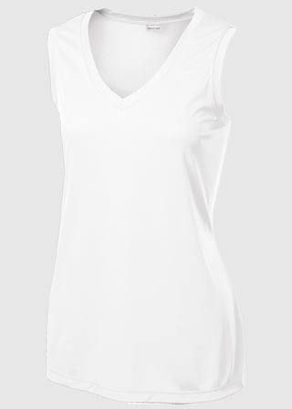 SportTek Ladies Sleeveless PosiCharge Competitor V Neck Tee