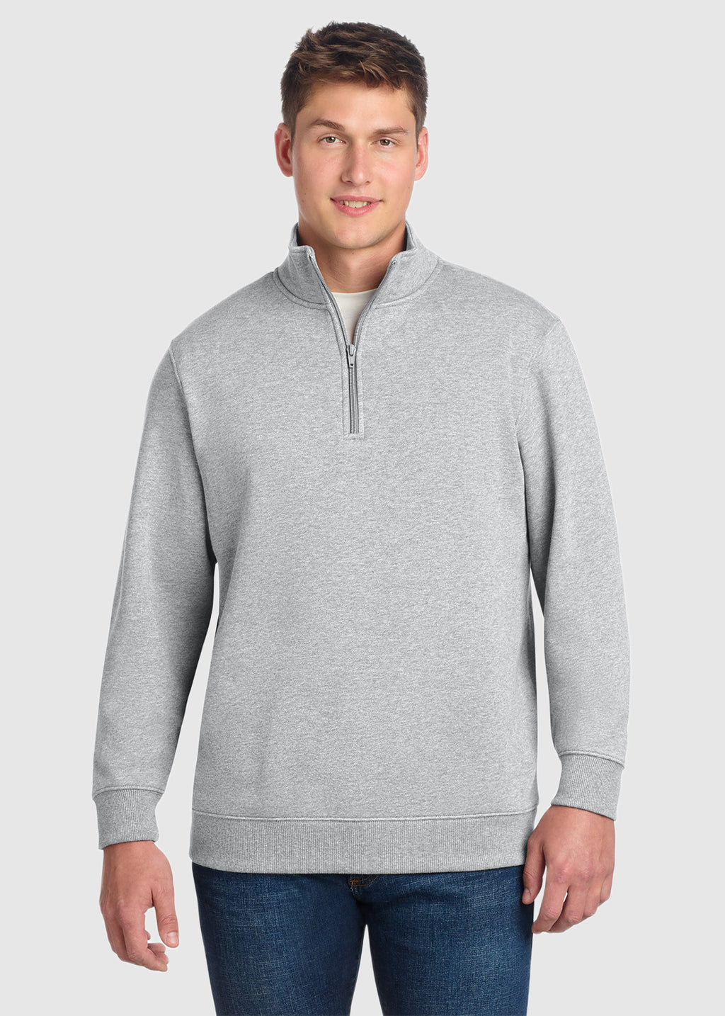 Sport-Tek ST253 Twill-taped neck Zip Sweatshirt