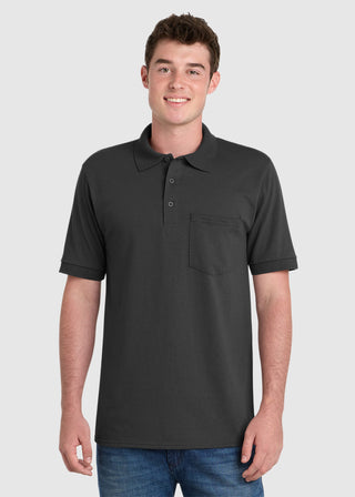 Port & Company Men Core Blend Jersey Knit Pocket Polo