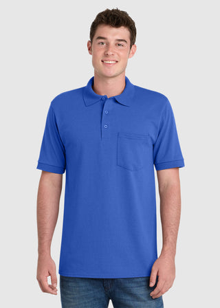 Port & Company Men Core Blend Jersey Knit Pocket Polo