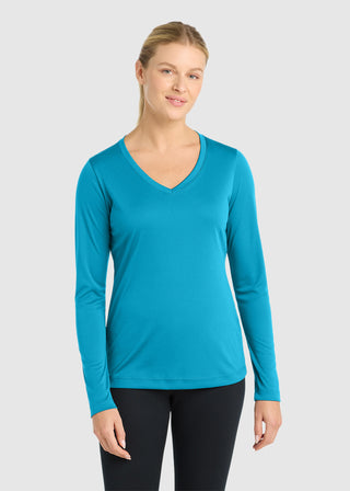 SportTek Women's PosiCharge Competitor V Neck Tee