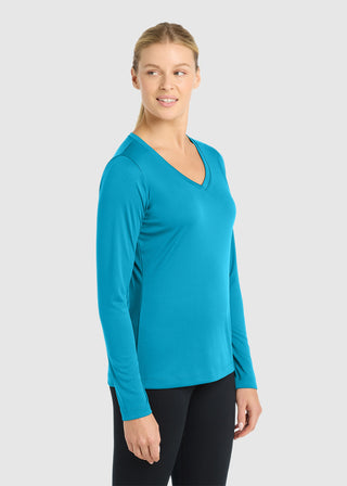 SportTek Women's PosiCharge Competitor V Neck Tee