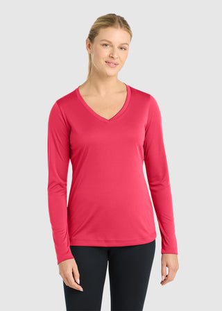 SportTek Women's PosiCharge Competitor V Neck Tee