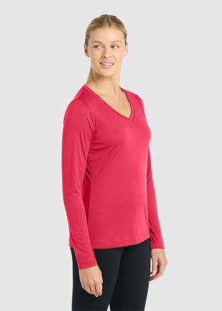 SportTek Women's PosiCharge Competitor V Neck Tee