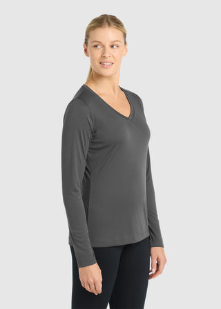 SportTek Women's PosiCharge Competitor V Neck Tee