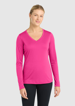 SportTek Women's PosiCharge Competitor V Neck Tee