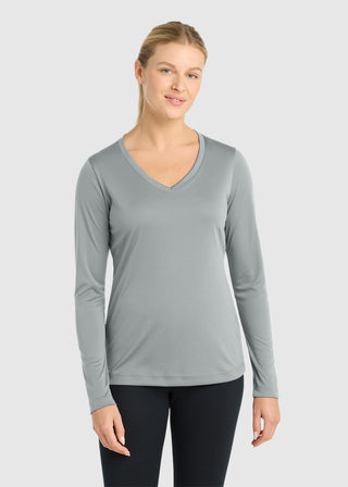 SportTek Women's PosiCharge Competitor V Neck Tee