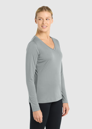 SportTek Women's PosiCharge Competitor V Neck Tee