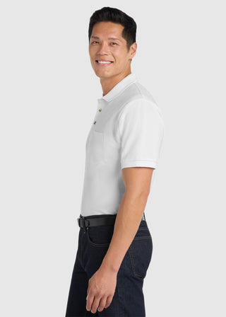 Port Authority Heavyweight Cotton Pique Polo with Pocket