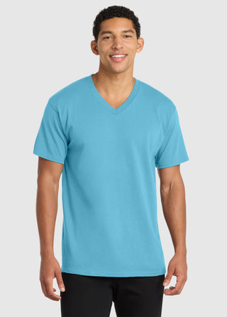 Port & Company Men's Core Cotton V-Neck Tee