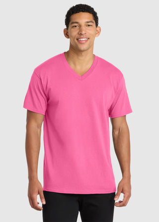 Port & Company Men's Core Cotton V-Neck Tee