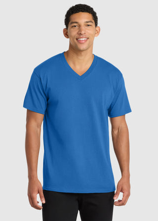 Port & Company Men's Core Cotton V-Neck Tee
