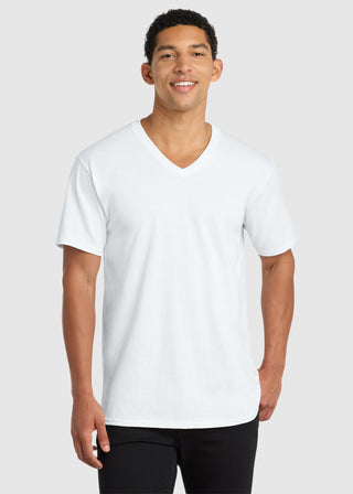 Port & Company Men's Core Cotton V-Neck Tee