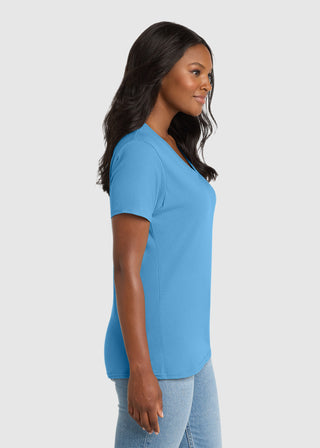 Port & Company Women's Core Cotton V-Neck Tee
