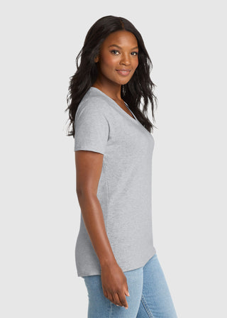 Port & Company Women's Core Cotton V-Neck Tee
