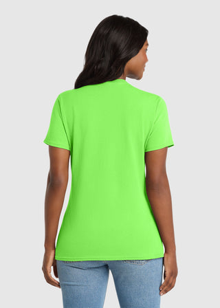 Port & Company Women's Core Cotton V-Neck Tee