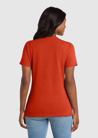 Port & Company Women's Core Cotton V-Neck Tee