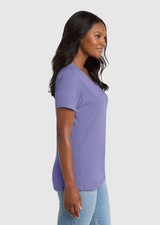 Port & Company Women's Core Cotton V-Neck Tee