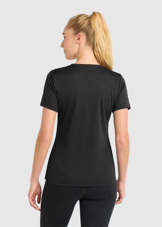 SportTek Women's PosiCharge RacerMesh V Neck Tee