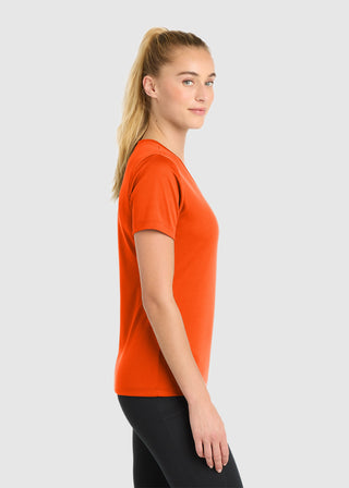 SportTek Women's PosiCharge RacerMesh V Neck Tee