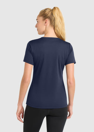 SportTek Women's PosiCharge RacerMesh V Neck Tee